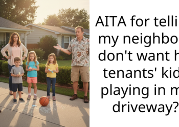 AITA for telling my neighbor I don’t want his tenants’ kids playing in my driveway?