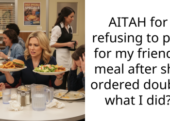 AITAH for refusing to pay for my friend’s meal after she ordered double what I did?