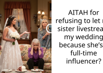 AITAH for refusing to let my sister livestream my wedding because she’s a full-time influencer?