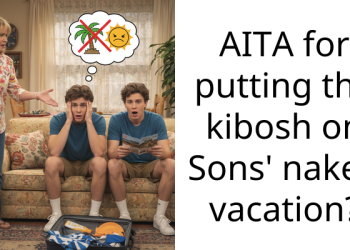 AITA for putting the kibosh on Sons’ n**ed vacation?