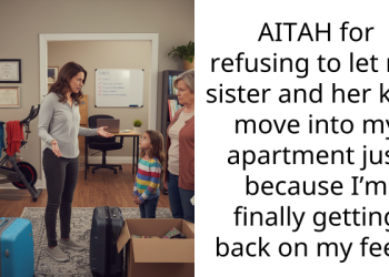 AITAH for refusing to let my sister and her kids move into my apartment just because I’m finally getting back on my feet?