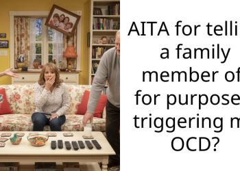 AITA for telling a family member off for purposely triggering my OCD?
