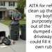 AITA for refusing to clean up the rubbish my boyfriend purposely pulled out of the bin and dumped on the driveway so he could fill it with his own rubbish?