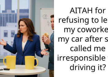 AITAH for refusing to lend my coworker my car after she called me irresponsible for driving it?