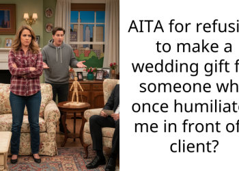 AITA for refusing to make a wedding gift for someone who once humiliated me in front of a client?