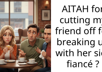 AITAH for cutting my friend off for breaking up with her sick fiancé ?
