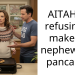 AITAH for refusing to make my nephew new pancakes?