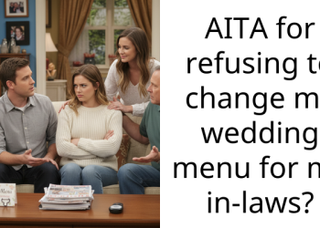 AITA for refusing to change my wedding menu for my in-laws?