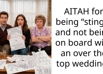 AITAH for being “stingy” and not being on board with an over the top wedding?