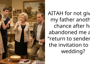 AITAH for not giving my father another chance after he abandoned me and “return to sender”ed the invitation to my wedding?