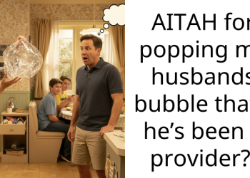 AITAH for popping my husbands bubble that’s he’s been a provider?