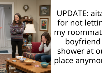 UPDATE: aitah for not letting my roommate’s boyfriend shower at our place anymore?