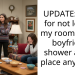 UPDATE: aitah for not letting my roommate’s boyfriend shower at our place anymore?