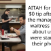 AITAH for paying $0 tip after both the manager and waitress forgot about us and were staring at their phones?