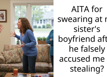 AITA for swearing at my sister’s boyfriend after he falsely accused me of stealing?