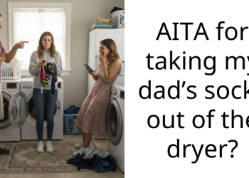 AITA for taking my dad’s socks out of the dryer?