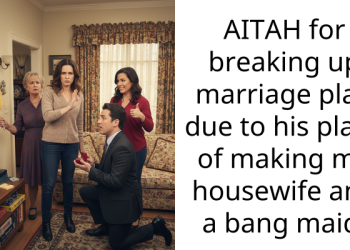 AITAH for breaking up marriage plan due to his plans of making me housewife and a bang maid.