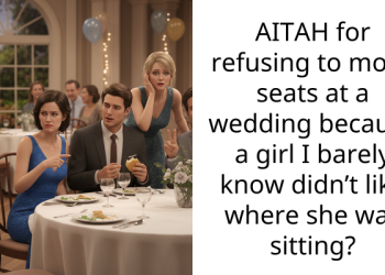 AITAH for refusing to move seats at a wedding because a girl I barely know didn’t like where she was sitting?