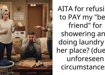 AITA for refusing to PAY my “best friend” for showering and doing laundry at her place? (due to unforeseen circumstances)