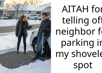 AITAH for telling off neighbor for parking in my shoveled spot