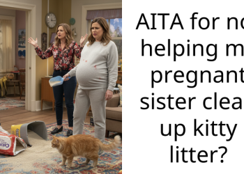 AITA for not helping my pregnant sister clean up kitty litter?