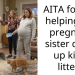AITA for not helping my pregnant sister clean up kitty litter?