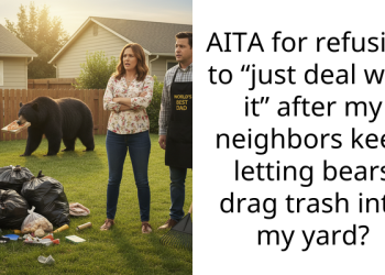 AITA for refusing to “just deal with it” after my neighbors keep letting bears drag trash into my yard?