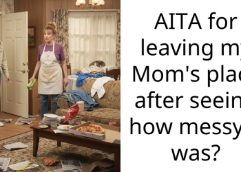 AITA for leaving my Mom’s place after seeing how messy it was?