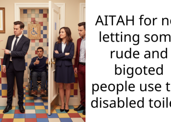 AITAH for not letting some rude and b**oted people use the disabled toilet?
