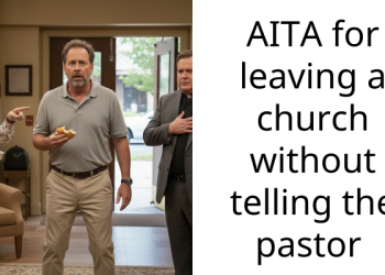 AITA for leaving a church without telling the pastor