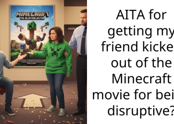 AITA for getting my friend kicked out of the Minecraft movie for being disruptive?
