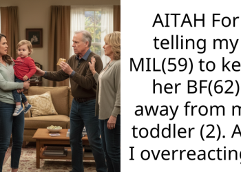 AITAH For telling my MIL(59) to keep her BF(62) away from my toddler (2). Am I overreacting?