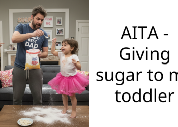 Man Uses A Nice Strategy To Get His Daughter To Drink Enough Water, Gets Accused Of Feeding Her Sugar