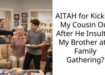 AITAH for Kicking My Cousin Out After He Insulted My Brother at a Family Gathering?