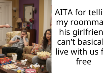 AITA for telling my roommate his girlfriend can’t basically live with us for free