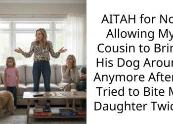 AITAH for Not Allowing My Cousin to Bring His Dog Around Anymore After It Tried to Bite My Daughter Twice?