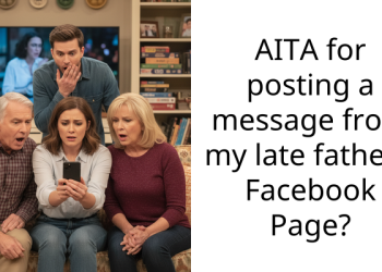 AITA for posting a message from my late father’s Facebook Page?