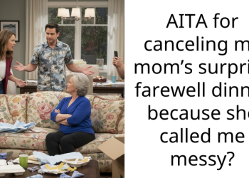 AITA for canceling my mom’s surprise farewell dinner because she called me messy?