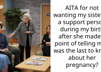 AITA for not wanting my sister as a support person during my birth after she made a point of telling me I was the last to know about her pregnancy?