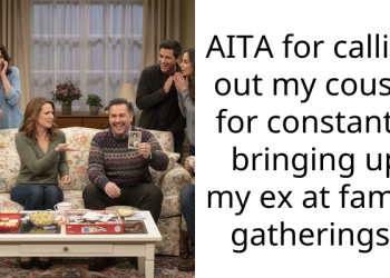 AITA for calling out my cousin for constantly bringing up my ex at family gatherings?
