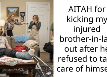 AITAH for kicking my injured brother-in-law out after he refused to take care of himself?