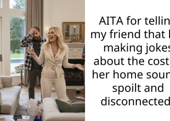 AITA for telling my friend that her making jokes about the cost of her home sounds spoilt and disconnected?