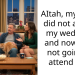 AItah, my sister did not attend my wedding, and now I am not going to attend hers