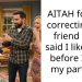 AITAH for not correcting my friend who said I liked her before I met my partner?