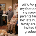 AITA for putting my foot down that my stepmom’s parents family and her late husband’s family are getting invited to my graduation?