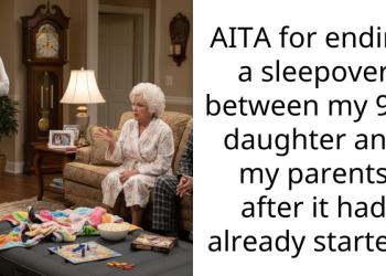 AITA for ending a sleepover between my 9yo daughter and my parents after it had already started?