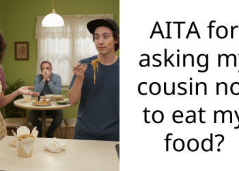 AITA for asking my cousin not to eat my food?