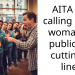 AITA for calling out a woman in public for cutting a line.
