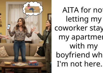AITA for not letting my coworker stay at my apartment with my boyfriend when I’m not here…..