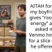 AITAH for telling my boyfriend he gives “roommate energy” after he asked me to Venmo him $4.27 for a slice of pizza he offered me??